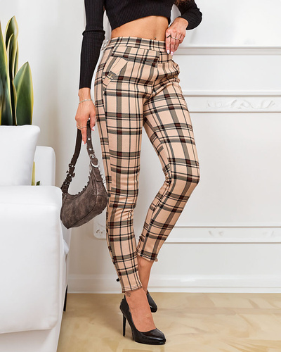 Royalfashion Warmed checkered women's teggings