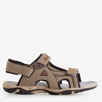 Beige Jungen Monekin Klett Sandalen - Schuhe