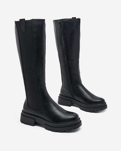 Schwarze Moda-Stiefel für Eleganz