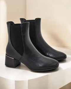 Royalfashion Damen Stiefeletten mit niedrigem Absatz Eterra