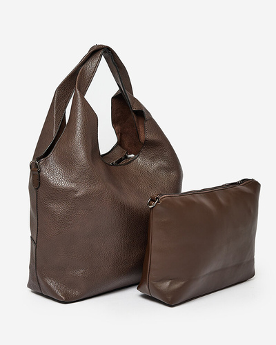 Royalfashion Dunkelbraune Shopper-Tasche für Damen