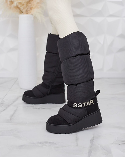 Royalfashion Damenstiefel a'la Schneestiefel Dertrata