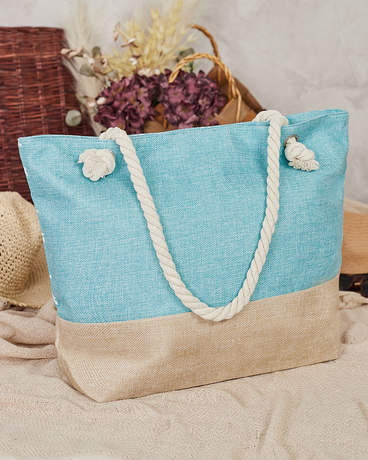 Royalfashion Stofftasche im Urlaubsmuster für die Schulter