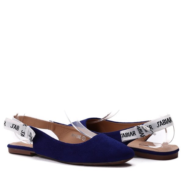 OUTLET Blue Chenya Ballerinas mit offenem Absatz - Schuhe