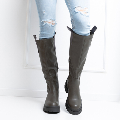 Жіночі чоботи кольору хакі Bitsy