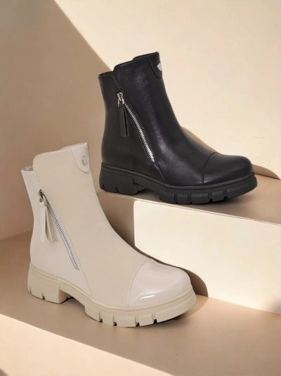 Royalfashion Klassische Damen-Stiefeletten wie Chelsea Boots Urbanis