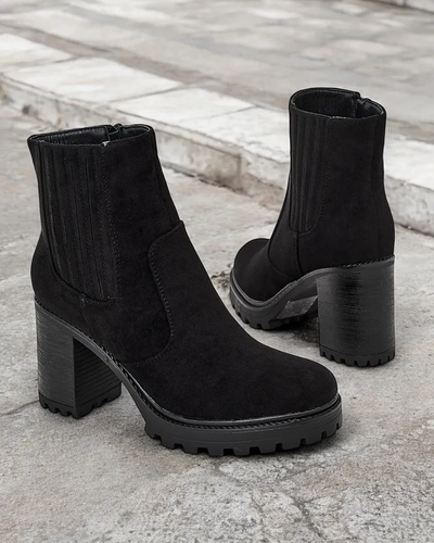 Royalfashion Damen Stiefeletten auf einem Pfosten Olino