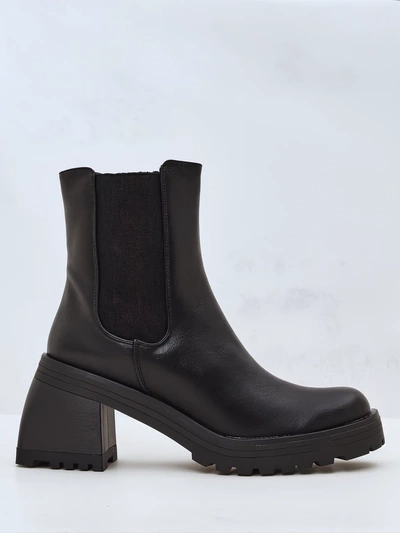 Royalfashion Damen Stiefeletten mit Blockabsatz Dieno