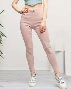 Hellrosa Treggings für Damen - Kleidung