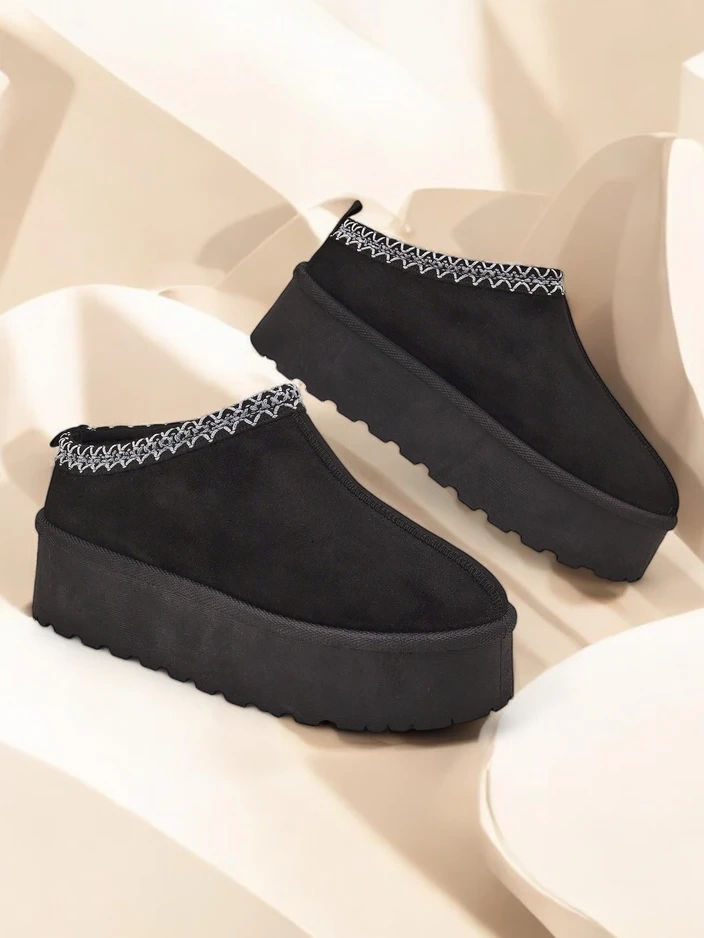 Royalfashion Kurzstiefel wie Damen-Schneestiefel Fesio