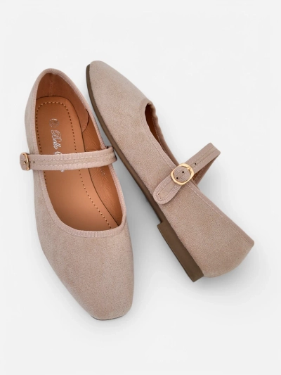 Royalfashion Damenschuhe aus ökologischem Wildleder mit Riemen Ernie