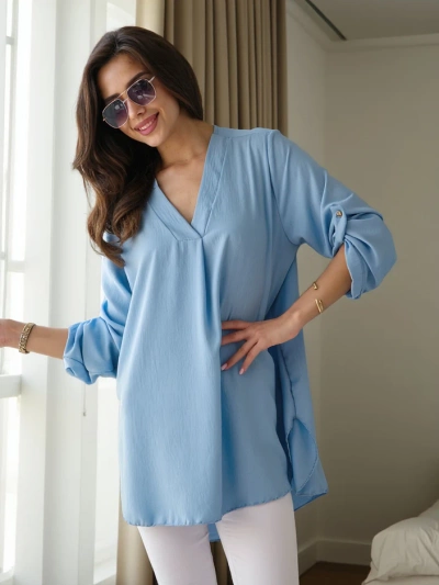 Royalfashion Langes Oversized-Shirt für Damen