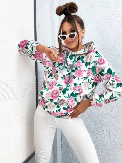 Royalfashion Floral Damen Sweatshirt a'la Velvet