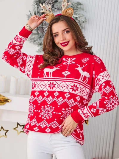 Royalfashion Damen Weihnachts-Pullover