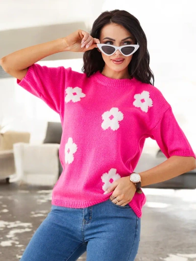 Royalfashion Damenpullover mit Blumen