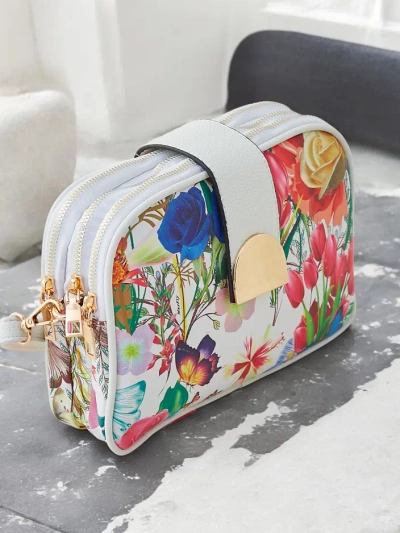 Royalfashion Kleine Damenhandtasche mit Blumen