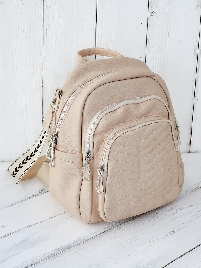 Royalfashion Kleiner Damen-Rucksack aus öko-Leder