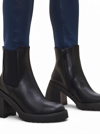 Royalfashion Damen Stiefeletten mit Blockabsatz Dieno