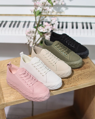 Beige Damen Plateau-Sneaker Sedix - Footwear