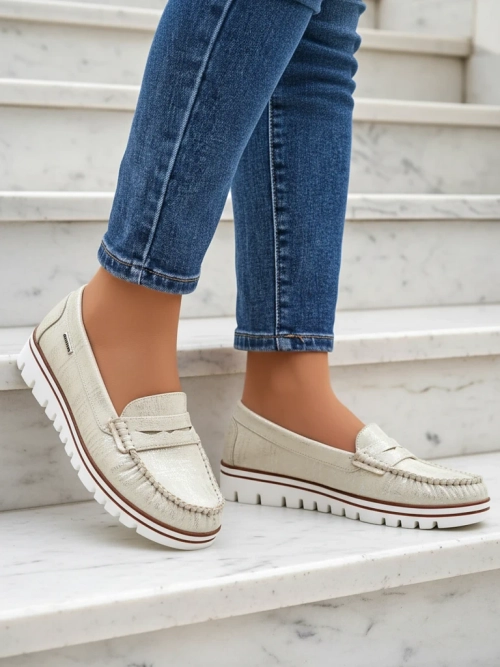 Royalfashion Жіночі мокасини з екосукна Bellisse