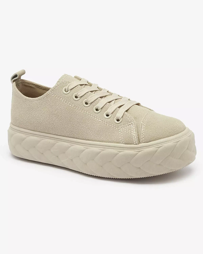 Beige Damen Plateau-Sneaker Sedix - Footwear
