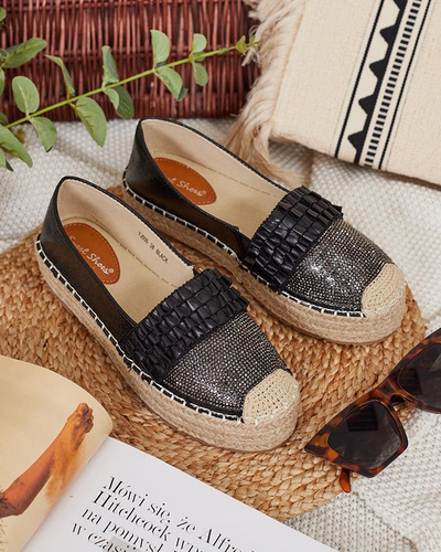 Royalfashion Damen Teirra Zirkonia Espadrilles