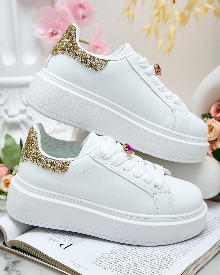 Royalfashion Damen sportliche Plateau-Sneakers Cinkci