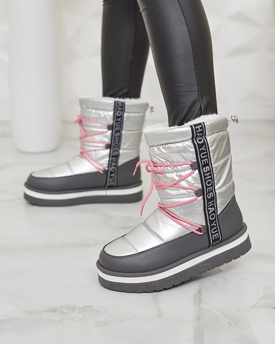 Royalfashion Silver Damen Schneestiefel Gepanden