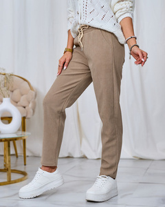 Royalfashion Khaki Cord Damen Stoffhose