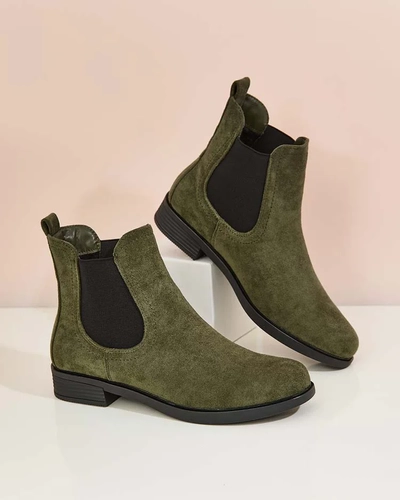 Royalfashion Damen Öko-Wildleder Ataras Stiefel a'la sztyblettes