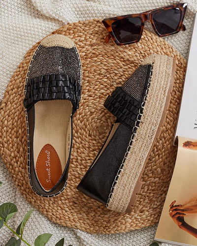 Royalfashion Damen Teirra Zirkonia Espadrilles