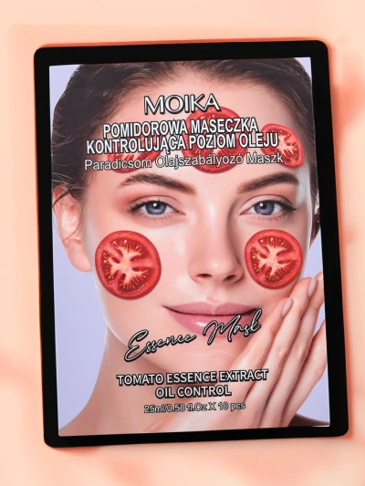 MOIKA Tomaten-Blattmaske zur Regulierung der Talgproduktion 25 ml x 10 Stk.