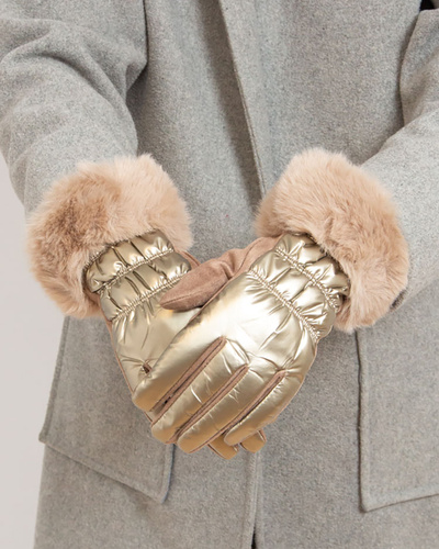 Royalfashion Women's Gold Gloves