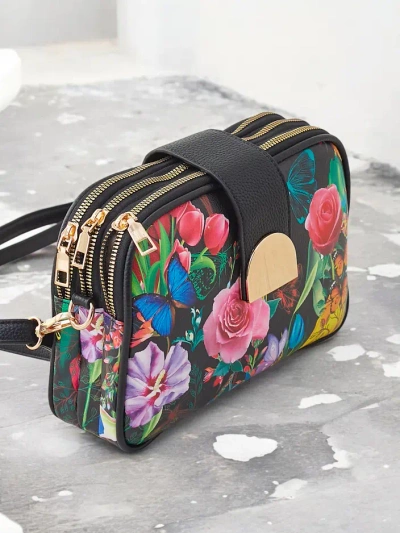 Royalfashion Kleine Damenhandtasche mit Blumen