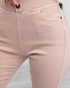 Hellrosa Treggings für Damen - Kleidung