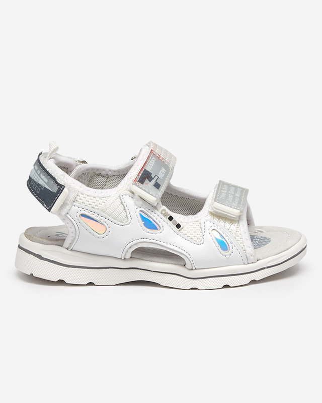 Weiße Kindersandalen mit Berigi-Patches - Footwear