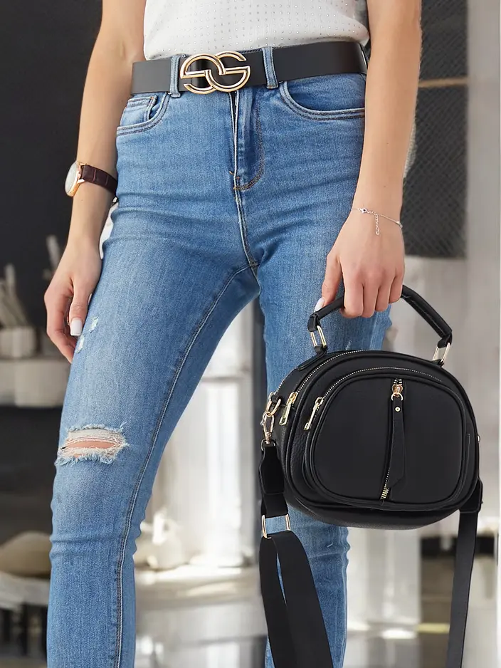 Royalfashion Oval kleine Damenhandtasche aus Eco-Leder