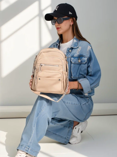 Royalfashion Kleiner Damen-Rucksack aus ökologischem Leder