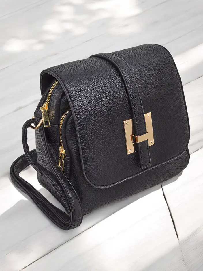 Royalfashion Vielseitige quadratische Handtasche aus Eco-Leder