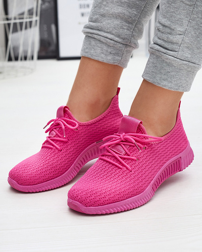 Fuchsia Sportschuhe für Damen aus Stoff Vobbu- Footwear