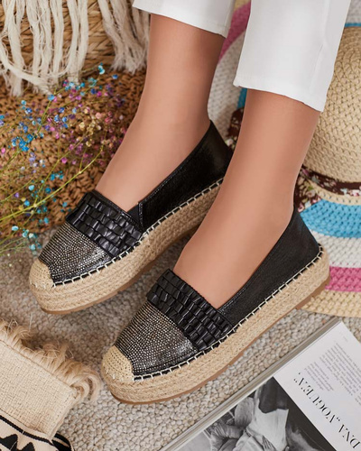 Royalfashion Damen Teirra Zirkonia Espadrilles