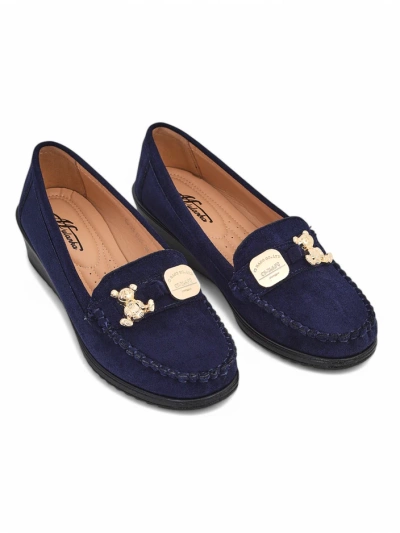 Royalfashion Damen-Loafer auf niedrigem Keil Mollan