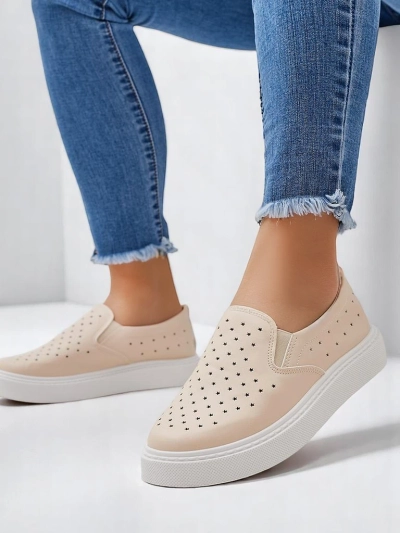 Royalfashion Damen perforierte Sports Schnürschuhe Vaned