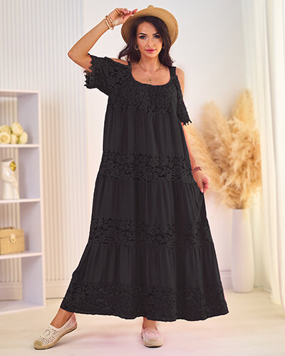 Royalfashion Damen Midikleid