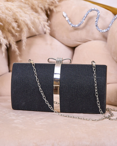 Royalfashion Schwarze Damen-Clutch-Tasche