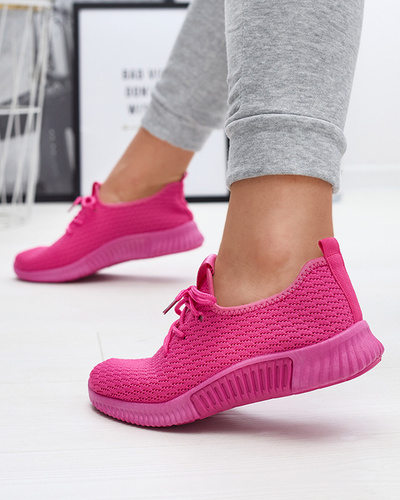 Fuchsia Sportschuhe für Damen aus Stoff Vobbu- Footwear