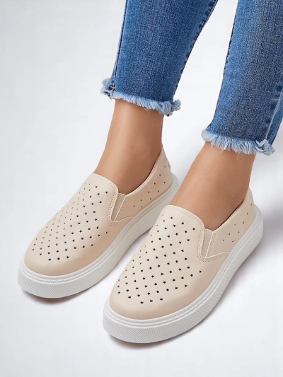 Royalfashion Damen perforierte Sports Schnürschuhe Vaned