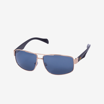 Schwarze Damensonnenbrille mit goldenem Rahmen - Accessoires