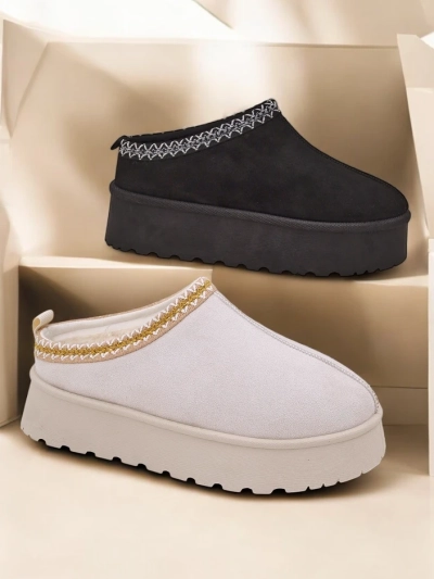 Royalfashion Kurzstiefel wie Damen-Schneestiefel Fesio