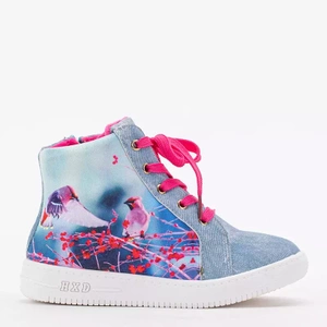 Hellblaue Bomi Sneakers für Mädchen - Schuhe